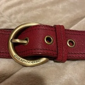 Moschino | Accessories | Moschino Red Leather Bow Belt 